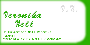 veronika nell business card